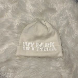 Ivy Park x Adidas cream nude beanie